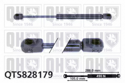 QUINTON HAZELL qts828179 -  Газовая пружина, капот
